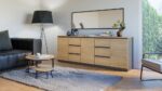 Costa Modern Sideboard – Anthracite & Oak - Image 5