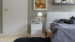 Malwa W2 Bedside Table in White Matt - Image 3