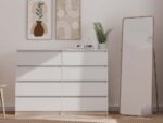 Malwa M8 Wide 8-Drawer Dresser - 140cm - White - Image 8