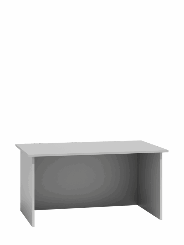 Standard Simple Desk – White - Image 1