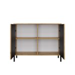 Kamaro Slim 2-Door Sideboard with Slatted Front - Image 8