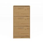 Zyra Shoe Cabinet – Oak Finish - Image 2