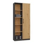 Raven RD-80 Anthracite Oak Bookcase - Image 2