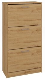 Zyra Shoe Cabinet – Oak Finish