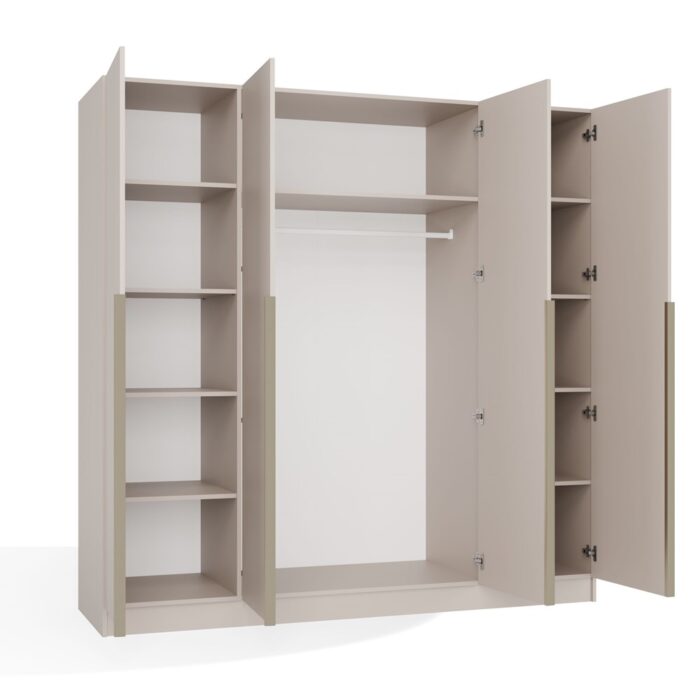 Wardrobe Soria 200 4-Door Beige - Image 11