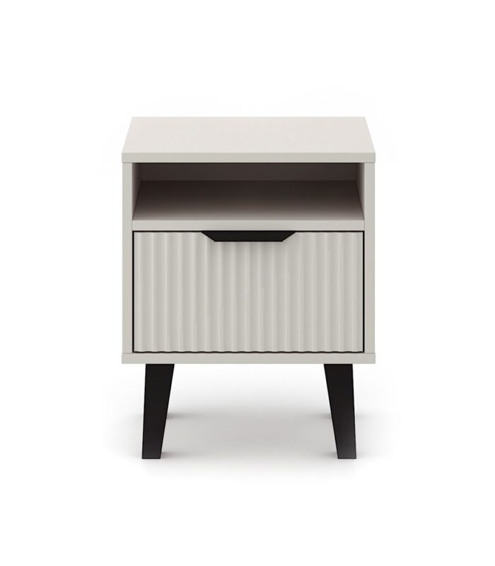 Skandic Slim Nightstand – Beige Finish - Image 4