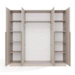 Wardrobe Soria 200 4-Door Beige - Image 9