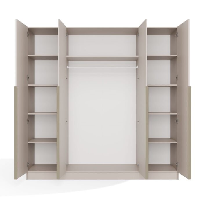 Wardrobe Soria 200 4-Door Beige - Image 9