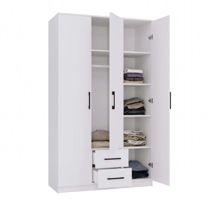 Wardrobe Remos 120 White - Image 2
