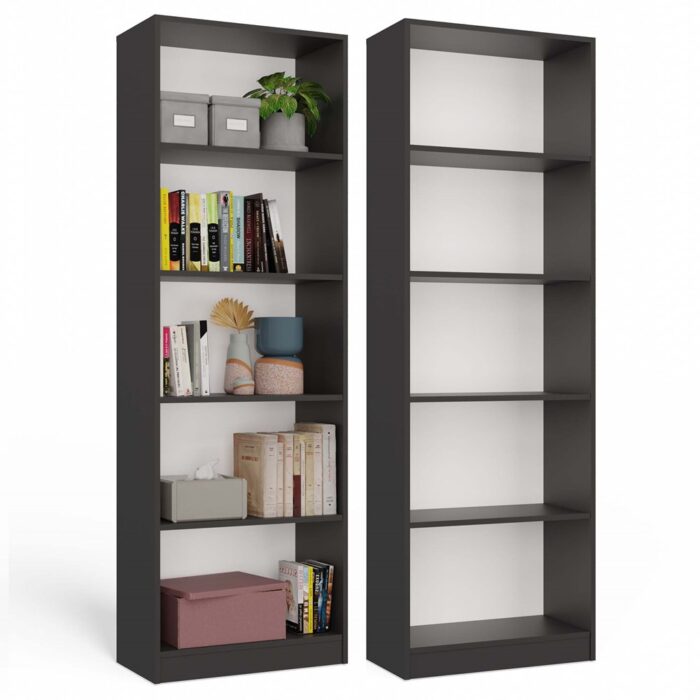 Onyx R60 Anthracite Bookcase - Image 3