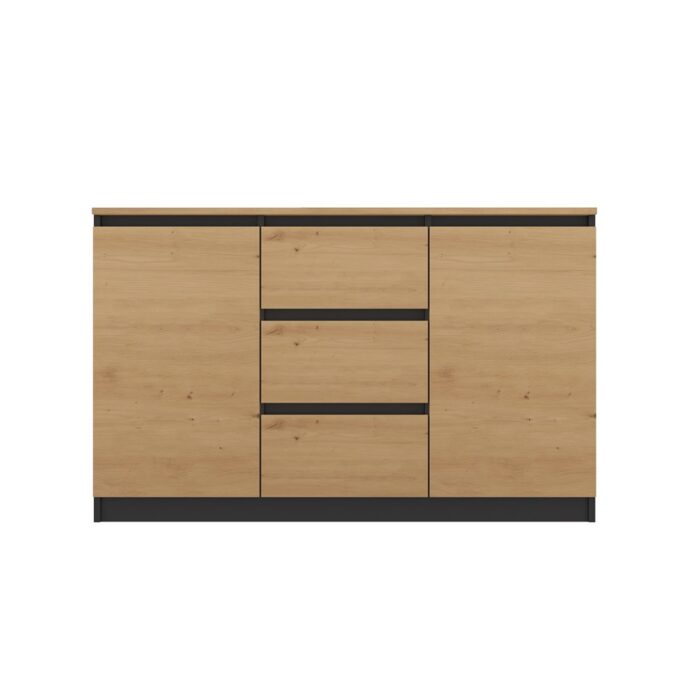 Costa Modern Sideboard – Anthracite & Oak - Image 3