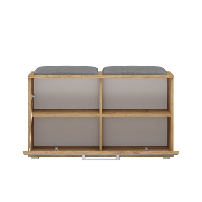 Opira Shoe Cabinet – Oak Finish - Image 5