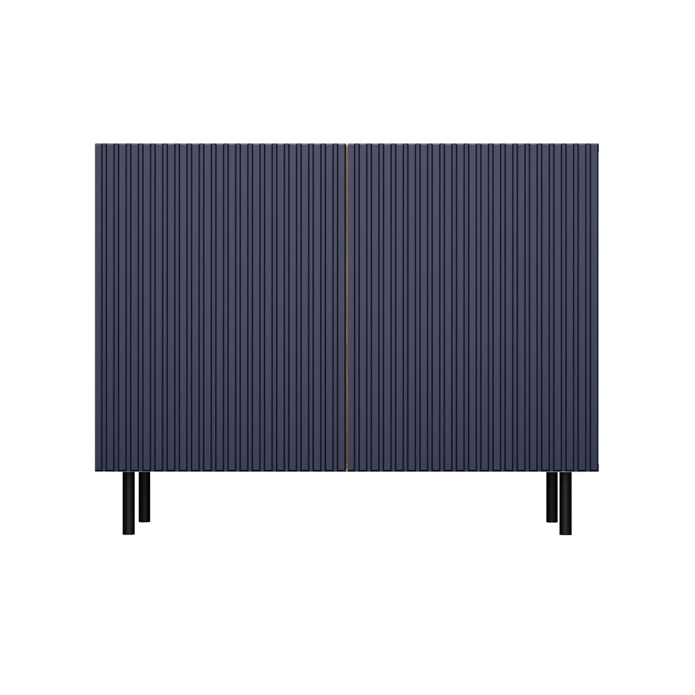 front-close-1-1 Kama Slim 2-Door Cabinet – Blue - Image 1