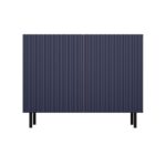 Kama Slim 2-Door Cabinet – Navy Blue & Oak - Image 3