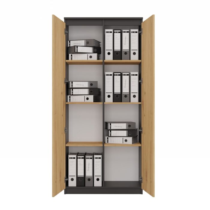 Orwin RS-80 Anthracite Oak Bookcase - Image 5