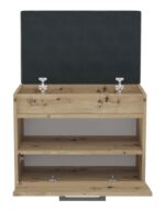 Lomera Mini Shoe Cabinet – Oak Effect - Image 4