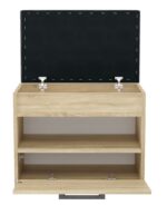 Parma MINI Shoe Cabinet with Seat in Sonoma Oak - Image 4