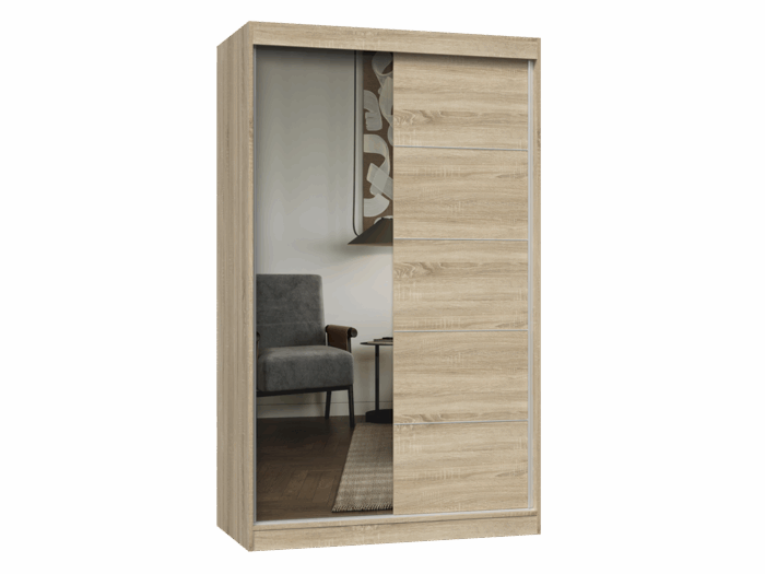 Wardrobe Elara 120 Sonoma Oak - Image 1