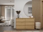 Karo 120cm Oak Effect Storage Cabinet - Image 3