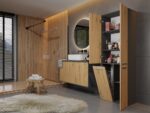 UrbanEdge Bathroom Tower Anthracite Oak - Image 7