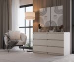 Malwa M6 Wide Dresser - Cashmere Beige - Image 2