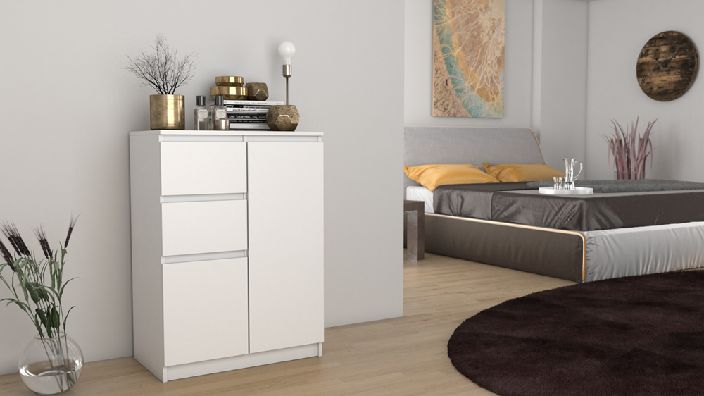 komoda2 Malwa 2D2S Sideboard - White Matte - Image 5