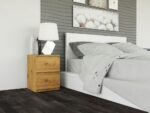 Vero M2 Oak Effect Bedside Cabinet - Image 3