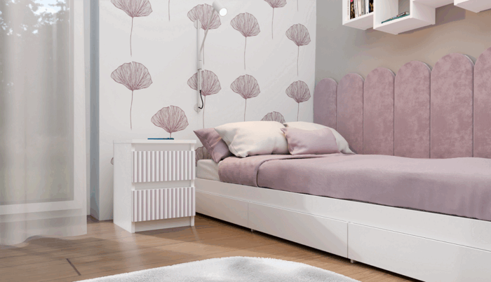 Vero M2 Nightstand – Pink Edition - Image 2