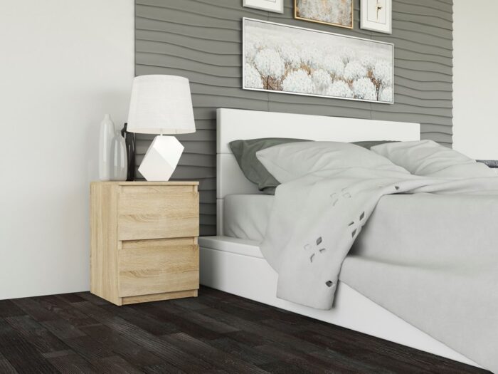 Vero M2 Classic Bedside Cabinet – Sonoma Oak - Image 3