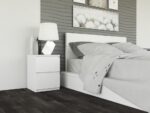 Malwa M2 Bedside Table in White Matt - Image 3