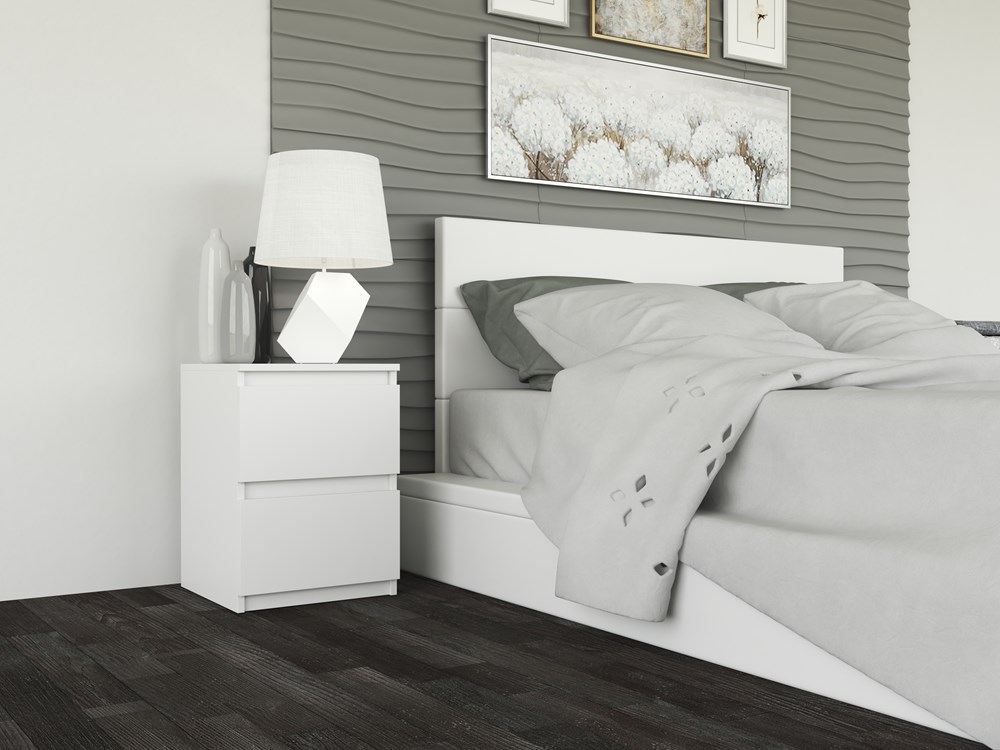 m2_white Malwa M2 Bedside Table in White Matt - Image 3