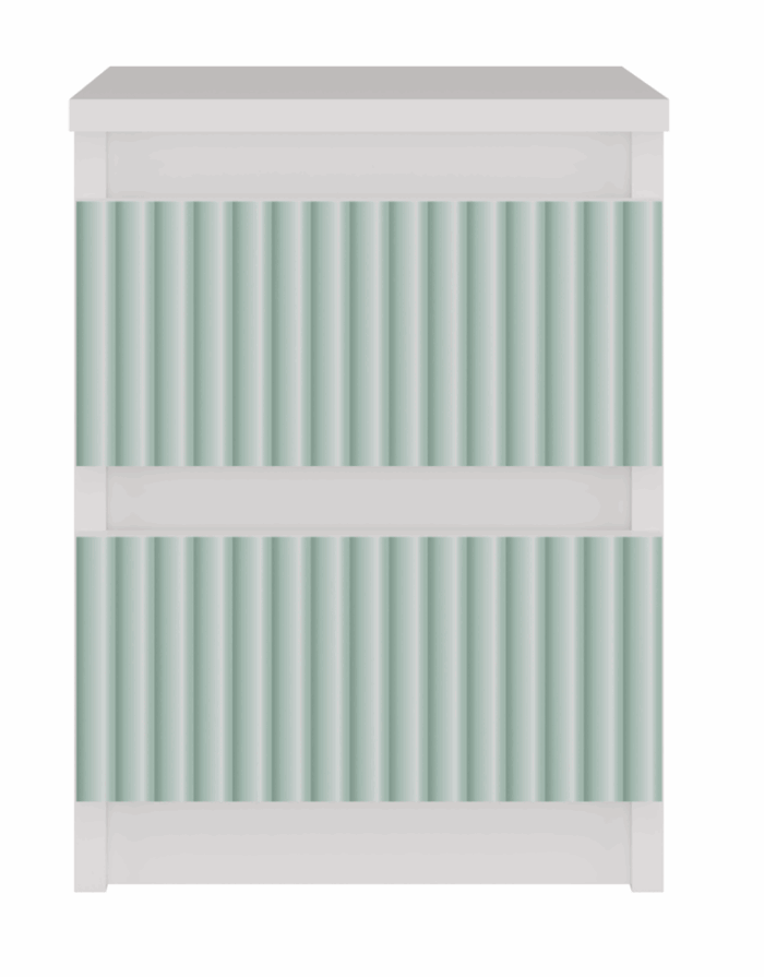 Vero M2 Bedside Table – Mint Green - Image 3