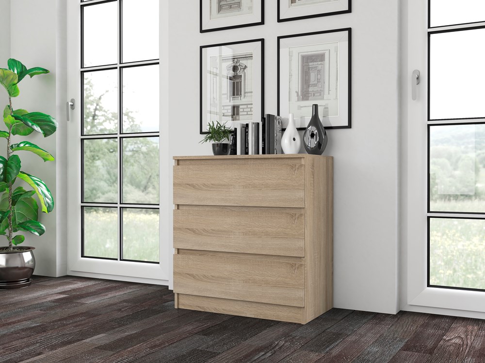 m3_sonoma Malwa M3 Chest of Drawers - Sonoma Oak - Image 3