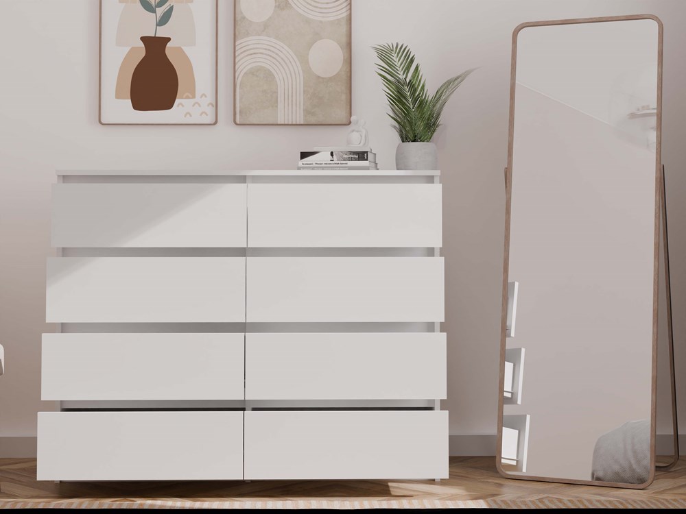 m8_120_biel_1 Malwa M8 8-Drawer Dresser - White - Image 6