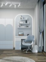 Mijas Left-Hand Desk – Blue Edition - Image 4