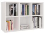 Grid Mini 2x3 White Bookcase