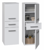 Nel V DDS Bathroom Cabinet in White Matt