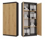 Orwin RS-80 Anthracite Oak Bookcase
