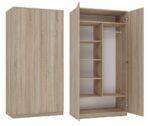 Malwa SD-90 Two-Door Wardrobe in Sonoma Oak