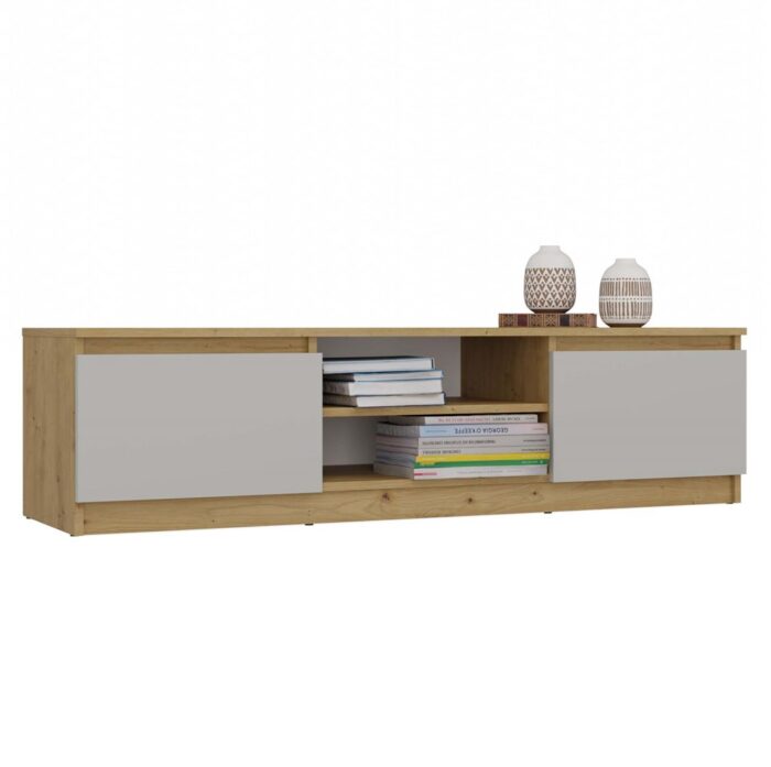 TV Stand Dalton 140 Oak & Cashmere Beige - Image 1