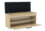 Parma Shoe Cabinet with Seat in Sonoma Oak - Image 3