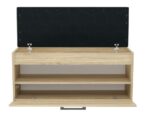 Parma Shoe Cabinet with Seat in Sonoma Oak - Image 4