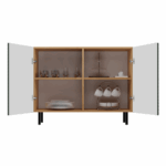 KAMA Slim Sideboard - Green & Artisan Oak - Image 4