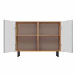 KAMA Slim Sideboard - Green & Artisan Oak - Image 3