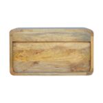 Oak-ish 2 Drawer Floating Bedside - Image 6