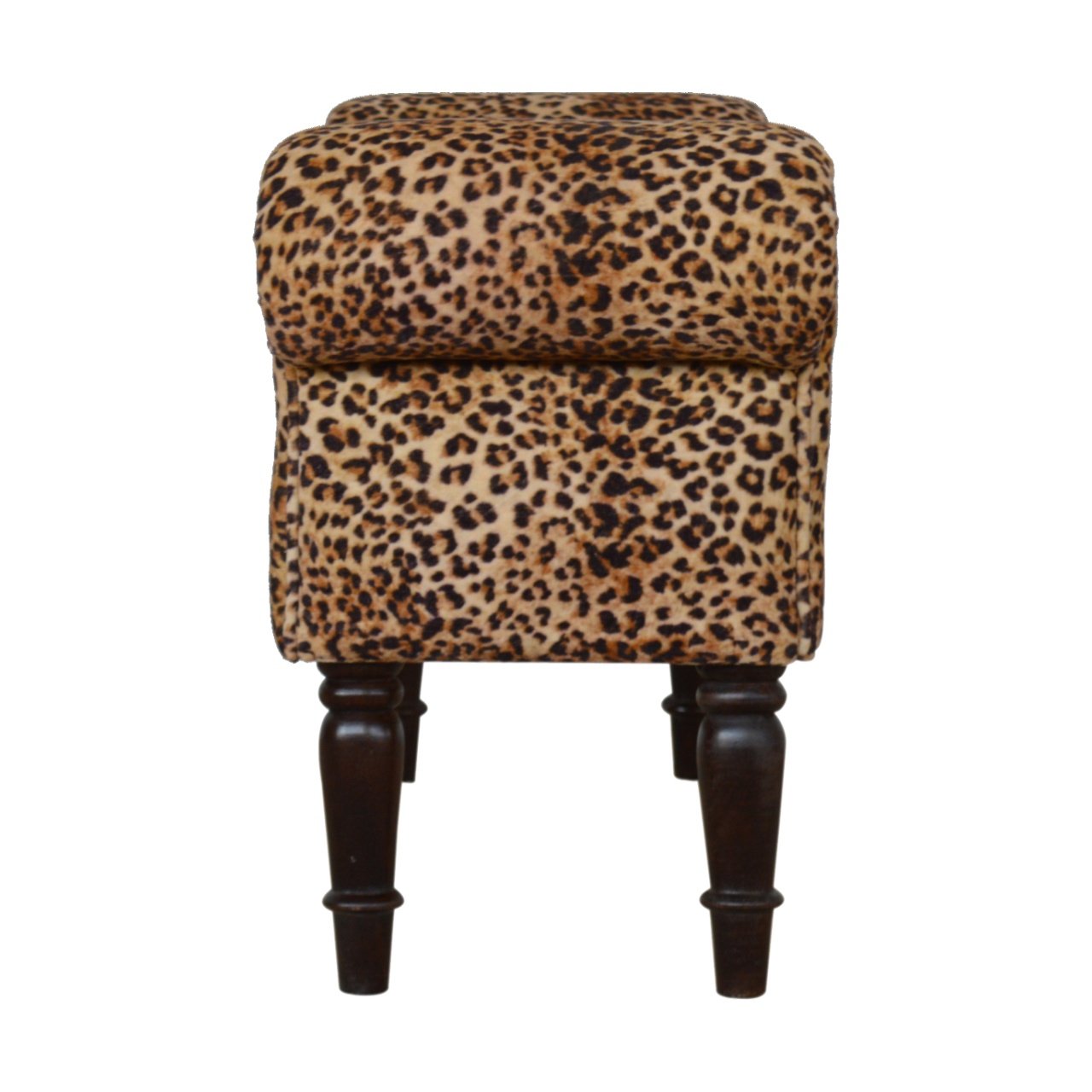 products-in878-9_1.jpg Leopard Print Velvet Bench - Image 8