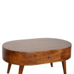Chestnut Rounded Coffee Table - Image 4