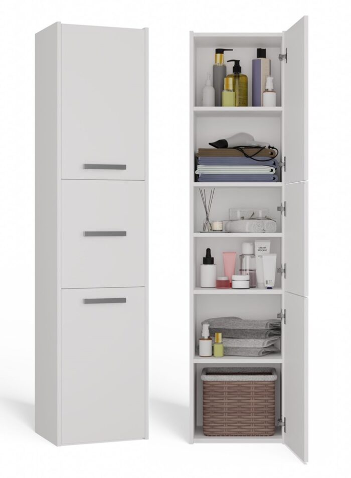Sara White Storage Cabinet - Image 1