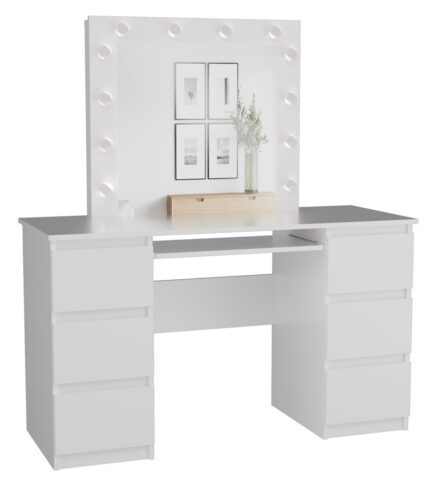 Luna White Vanity Set