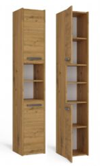 Sara S30 Tall Bathroom Cabinet in Artisan Oak